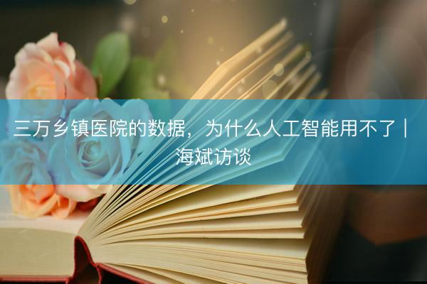 三万乡镇医院的数据，为什么人工智能用不了 | 海斌访谈