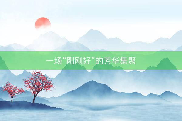 一场“刚刚好”的芳华集聚